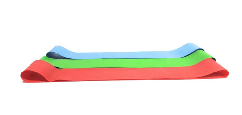 Imagen 3 de 6 de Banda Elastica Armor Blue 3pzs Kit (baja,media,alta)
