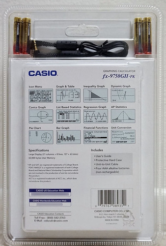 Calculadora Graficadora Casio Fx-9750gii, Rosado