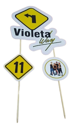 Topper Para Torta Personalizado Rebelde Way