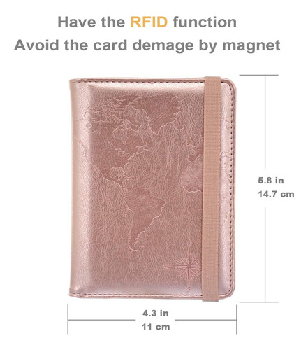 Kandouren Rfid Funda Porta Pasaporte,accesorios De Viaje ...