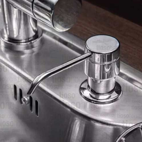 Dosificador Jabón Liquido Johnson Acero Cocina Sin Interes