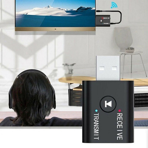 Adaptador Inalámbrico Transmisor Y Receptor Usb 2 En 1