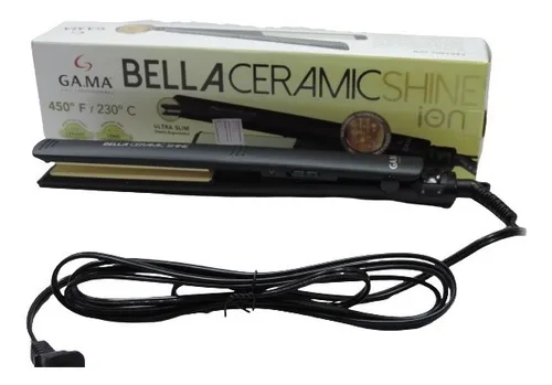 Plancha Gama Bella Ceramic Shine Negro