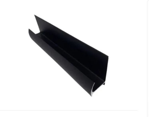 Imagen 3 de 8 de Perfil Tirador J Negro Para Aplicar Mueble Casa 3 Metros