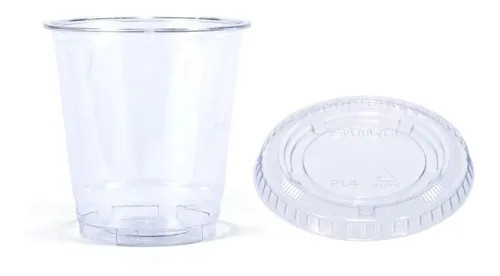 Vaso cristal desechable con tapa hotsell