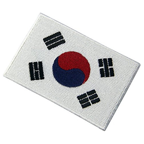 Emblema Nacional Coreano Bordado Con La Bandera De Corea Del