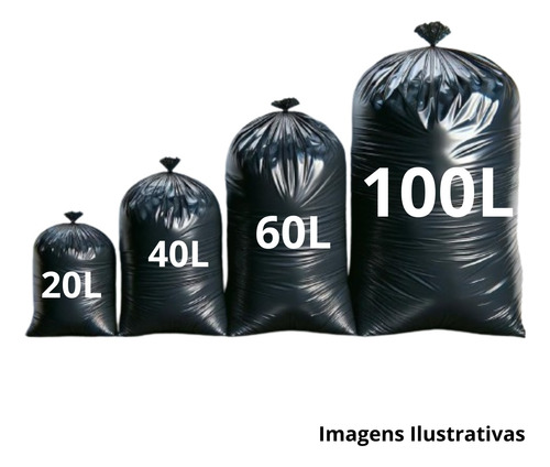 Saco De Lixo 100 Litros Reforçado Preto Com 50un Barato