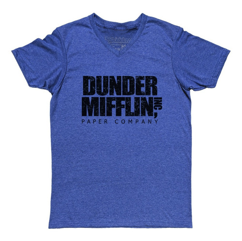 Dunder Mifflin Paper Co The Office Playera Cuello En V Bp