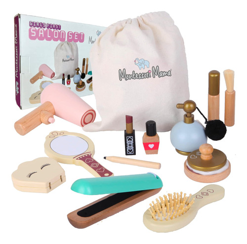 Juego De Maquillaje Y Salón Montessori Mama - Kit De Maquill