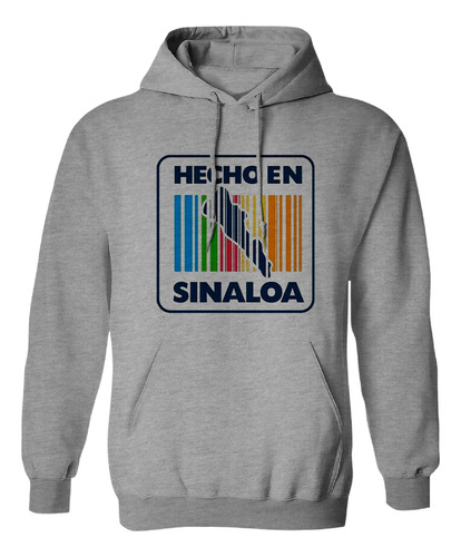 Sudadera Con Gorro Hecho En Sinaloa Codigo Barras Sinaloa