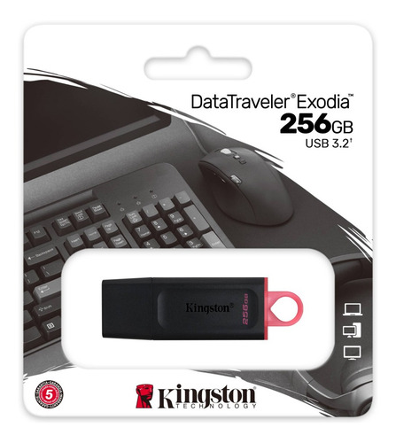 Pendrive Kingston Datatraveler Exodia 256gb Dtx256gb Usb 3.2