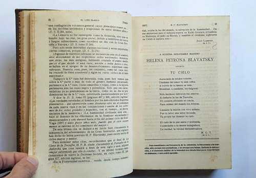 Loto Blanco Anuario De Teosofia Barcelona 1917 Blavatsky (Usado)