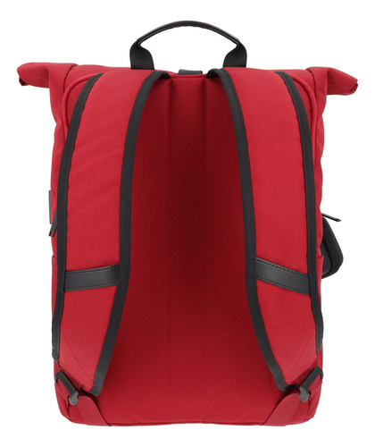 Mochila Ejecutiva Airpack Portalaptop Adventure Bound Color Rojo Diseño De La Tela Lisa