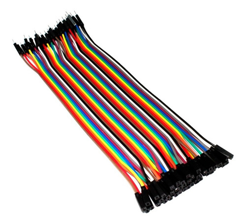 10pzs Cable Jumpers Dupont Macho Hembra 20cm 40pzas Arduino