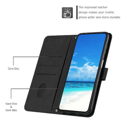 / Funda Abatible Para Xiaomi Redmi A3 Pu De Cuero A Prueba De
