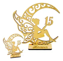 Comprar 40 Souvenirs + 15 Centro D Mesa Hada Luna 15 Años Fibrofacil