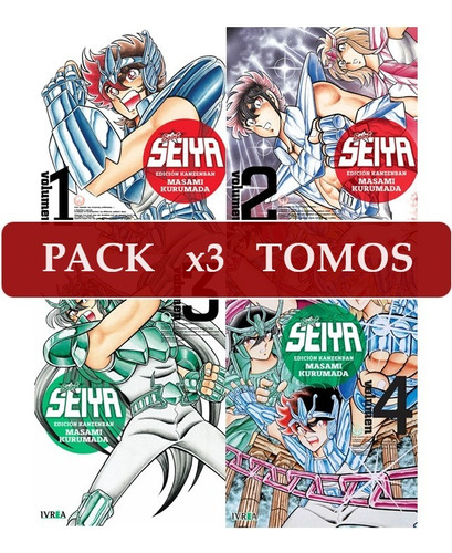 Manga Saint Seiya - Pack X 3 Tomos A Elección - Nuevos Ivrea