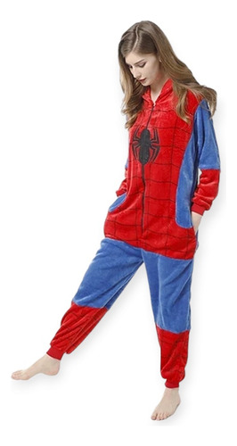 Pijama Enterizo De Spiderman Adulto 