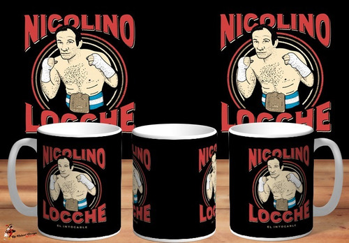 Taza Nicolino Locche El Intocable Retro Boxeo Argentino