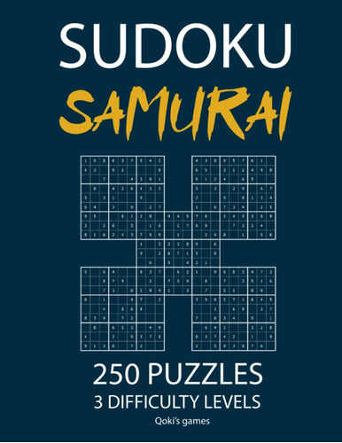 Libro: Samurai Sudoku 250 Puzzles With Solutions: 1250 Games