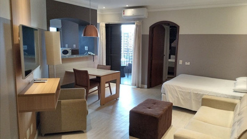 Imagem 4 de 16 de Flat Com 1 Dormitório À Venda, 75 M² Por R$ 350.000,00 - Gonzaga - Santos/sp - Fl0051