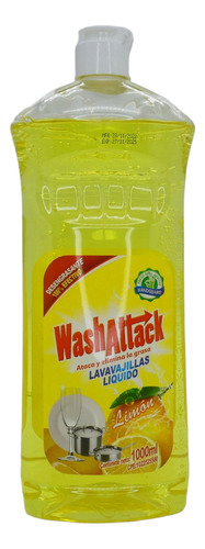 Lavaplatos Líquido Wash Attack 1000ml