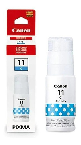 Tinta Canon Cian Original Pixma 11 Amarillo Continua 