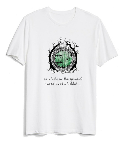 Camiseta Camisa Hobbit Casa Tolkien Livro Filme Branca
