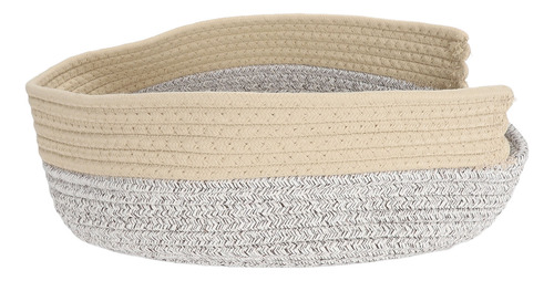Cama Tejida Para Gatos, Redonda, De Algodón, Con Forma De Cu