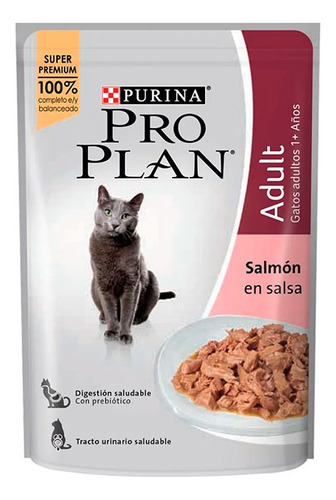 Pro Plan Pouch Gato Sabor Salmón X 85 Gr