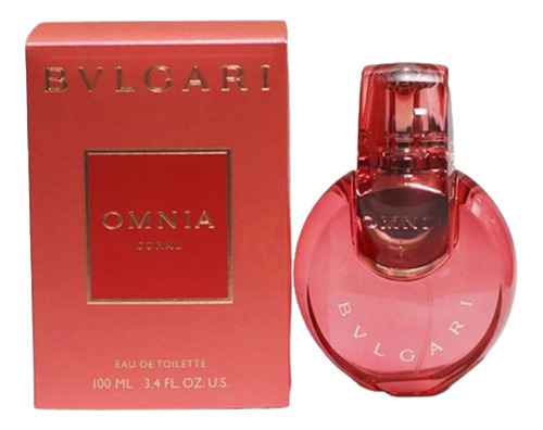 Perfume Importado Feminino Omnia Coral Eau De Toilette 100ml - Bvlgari - 100% Original Lacrado Com Selo Adipec E Nota Fiscal Pronta Entrega
