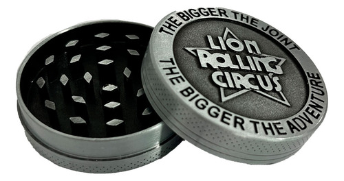 Dicavador grande de metal Lion Rolling Circus de 2 partes