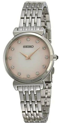 Reloj Seiko Analogo Para Mujer 30mm, Pulsera De Acero