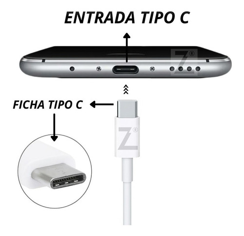 Imagen 4 de 6 de Cable Usb C - 3 Metros - Apto Carga Rapida