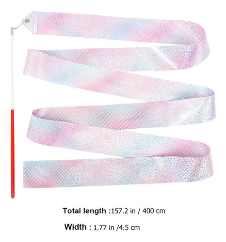 Cinta De Baile Portátil Rainbow Streamers, 2 Unidades