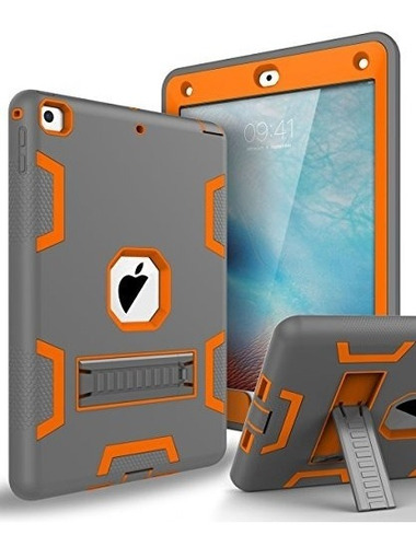 The New iPad 2017, iPad 9.7 Case, Topsky Three Layer Armor D