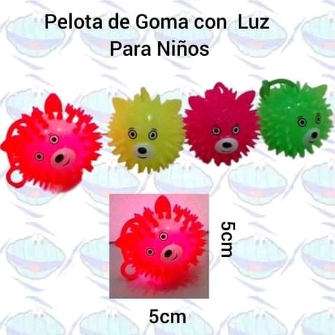 Pelota Yoyo De Goma Con Luces Juguete Para Niños Niñas 