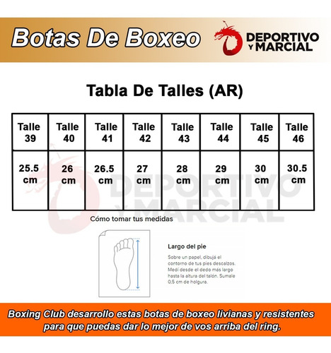 Imagen 7 de 9 de Botas Boxeo Boxing Club Profesionales Botitas Box Resistente