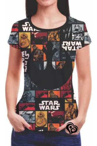 Camisa star cheap wars feminina
