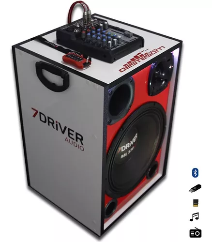 Caixa Automotiva Residencial Trio 7Driver + Mesa Stetsom em