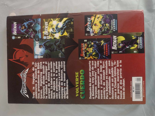 Batman Volverse Cuerdo Y Nightwing Dc Editorial Vid (Usado)