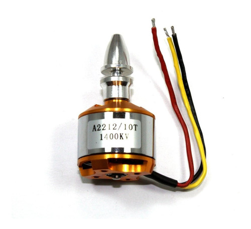 Motor Sin Escobillas (brushless) A2212/10t Kv1400 Para Drone