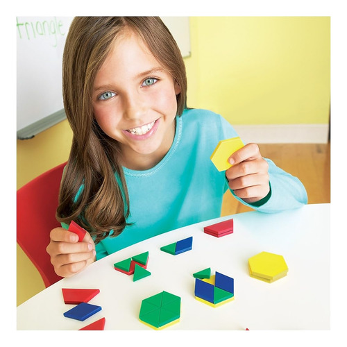 Conjunto De Recursos De Aprendizagem Pattern Blocks De 250,