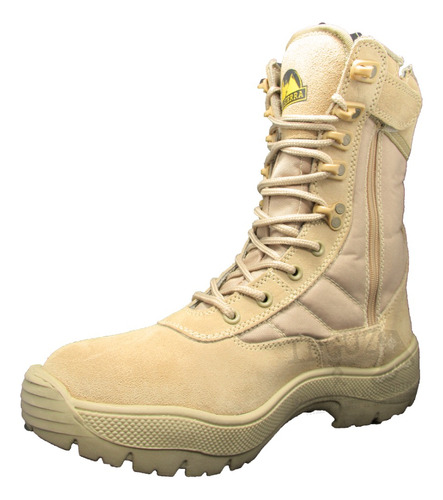 Botas Tácticas Cremallera Tipo Militar