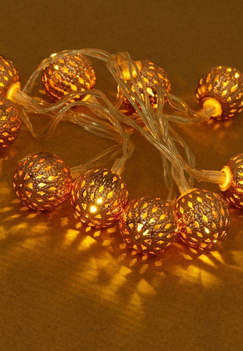 Imagen 3 de 4 de Kikkerland Extensión Luces Moroccan Lantern 120 Cm 10 Leds