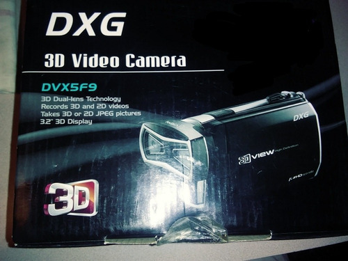 Cámara De Video 3d Grabadora Dxg Nueva Con Accesorios Ref 70