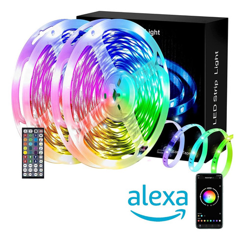 Tira Luces Led Wifi Rgb 30 Metros Dormitorio Alexa Google