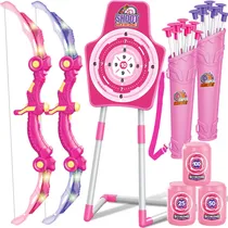 Comprar Arco Y Flechas Gmaophy Modelo Led 2 Pack Con 20 Flechas Rosado