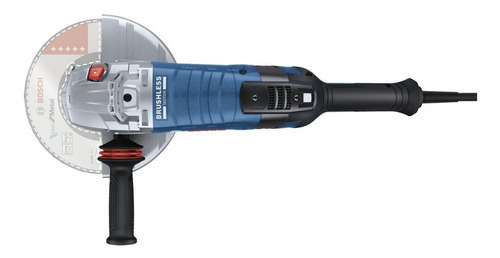 Esmerilhadeira angular Bosch Gws 30-230 Pb sem escova 2800w 220v azul marinho