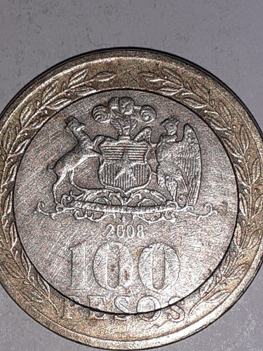 Moneda Chilena De 100 Pesos Del Año 2008